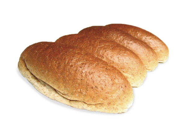 Bruin volkoren puntje&nbsp;per 6 verpakt