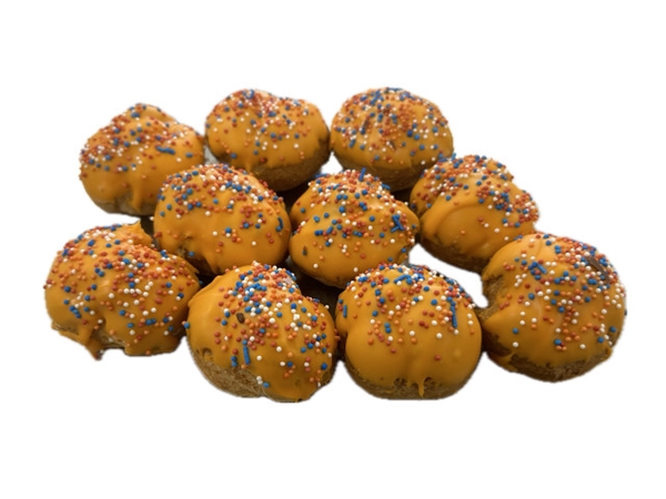 Mini oranje slagroomsoesjes 10 stuks