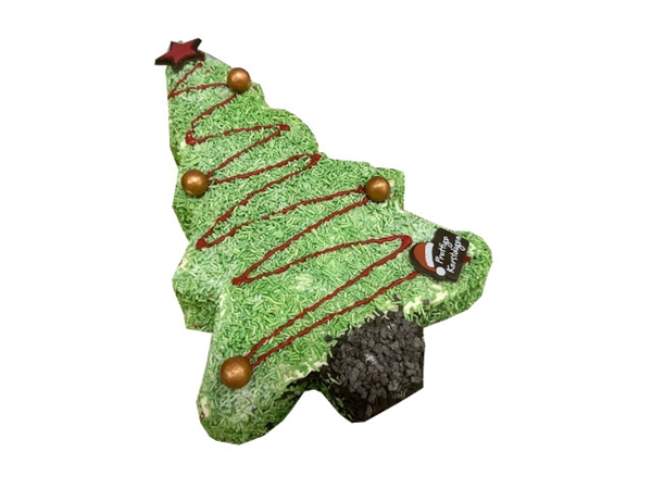 Kerstboom slagroomtaart