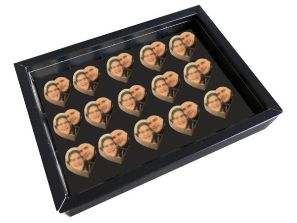 Bonbons met foto hartvorm